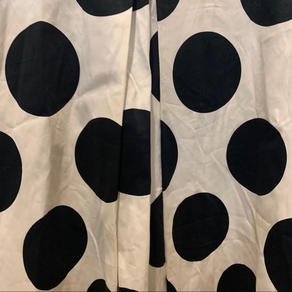New Lane Bryant Black & white Polka Dot Skirt 24 - Picture 4 of 5